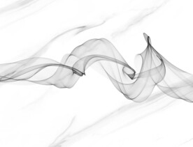 现代轻奢爵士白飘带抽象水墨烟雾