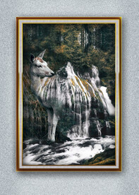 创意梅花鹿酒店艺术装饰画