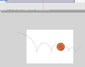 弹跳的篮球动画Flashcs6
