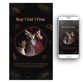 西点面包制作海报