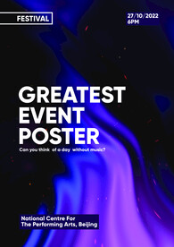 液态流动炫酷几何质感海报系列