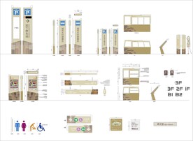 高档商场广场标识导视系统设计