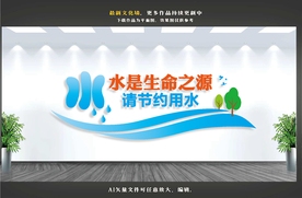 节约用水文化墙