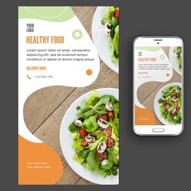 轻食主义蔬菜沙拉海报