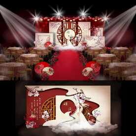 红色新中式婚礼