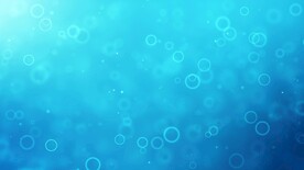 蓝色背景抽象动态浮动气泡
