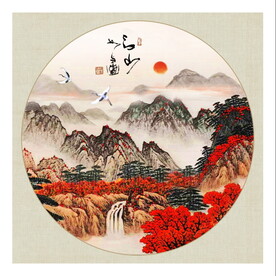 国画工笔水墨山水