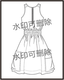 服装设计连衣裙女装款式衬衫T恤