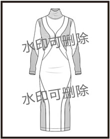 服装设计连衣裙女装款式衬衫T恤