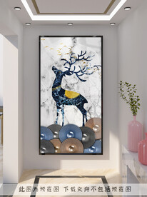 轻奢装饰画 竖图