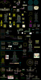 花园花坛CAD素材