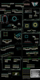 园林小景铺装节点大样图