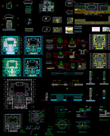 屋顶花园CAD素材