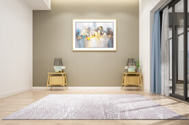 北欧风卧室背景墙3D效果图空景