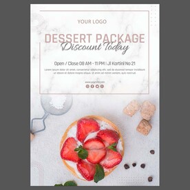 下午茶西式甜点海报