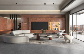 仿古砖瓷砖空间效果图