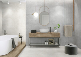 仿古砖瓷砖空间效果图