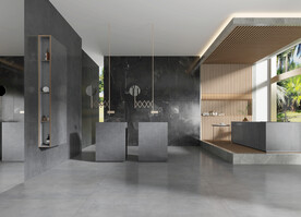 仿古砖瓷砖空间效果图