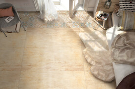 仿古砖瓷砖空间效果图