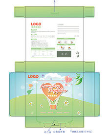 洗衣泡泡纸外盒包装