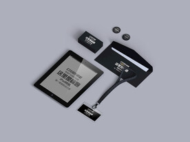 黑色办公日常用品样机