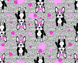 卡通 小狗 爱心