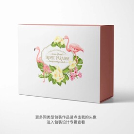 火烈鸟精品包装盒设计图