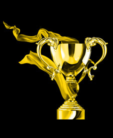 金色金属奖杯