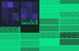 现代超炫赛博朋克故障风元素设计