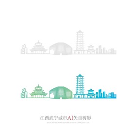 江西武宁城市剪影