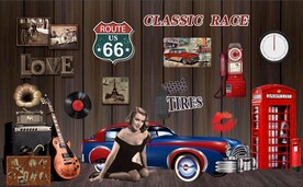 酒吧背景墙图片