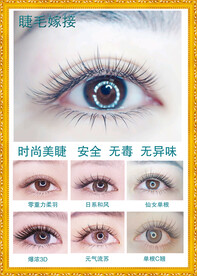 时尚美睫项目海报