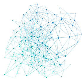 蓝色科技装饰线条元素