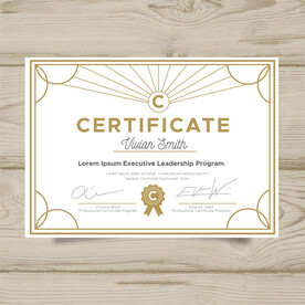 优秀员工颁奖荣誉证书模板设计