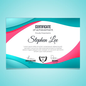 优秀员工颁奖荣誉证书模板设计