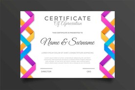 优秀员工颁奖荣誉证书模板设计