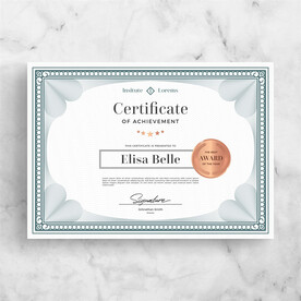 优秀员工颁奖荣誉证书模板设计