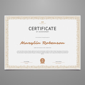 优秀员工颁奖荣誉证书模板设计