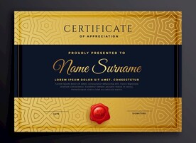 优秀员工颁奖荣誉证书模板设计