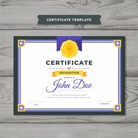 优秀员工颁奖荣誉证书模板设计