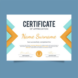 优秀员工颁奖荣誉证书模板设计