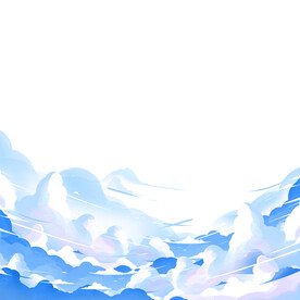 插画卡通云朵云雾元素