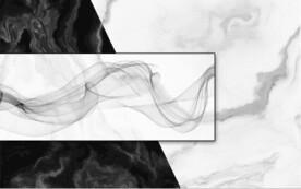 现代风抽象几何大理石拼花电视墙