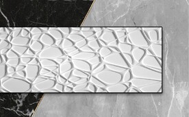 现代风抽象几何大理石拼花电视墙