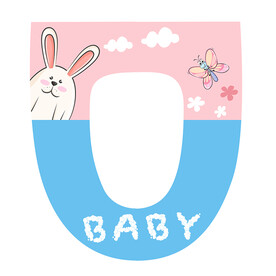 卡通马桶圈图案