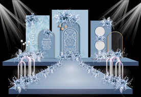 蓝色婚礼效果图