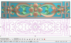 洋花夹花挡花窗障屏风花格