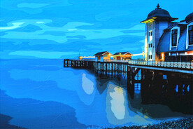 卧室装饰油画海边风景