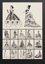 矢量手绘欧洲古典贵族系列