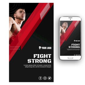 自由搏击拳击海报